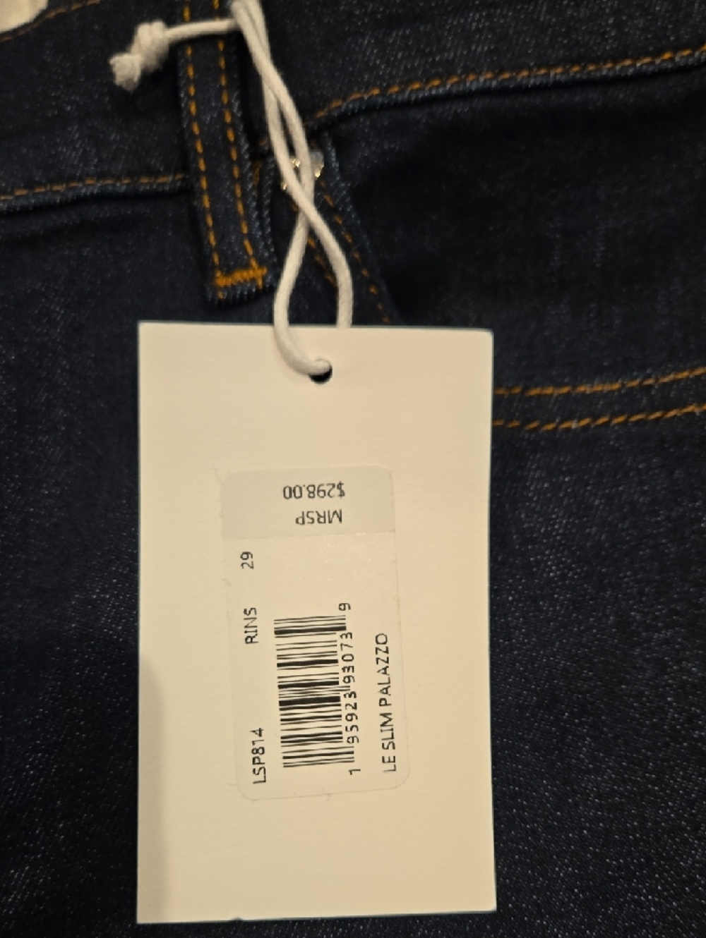 Frame Le Slim Palazzo Women’s Wide-Leg Jeans in Rinse - Picture 6 of 8